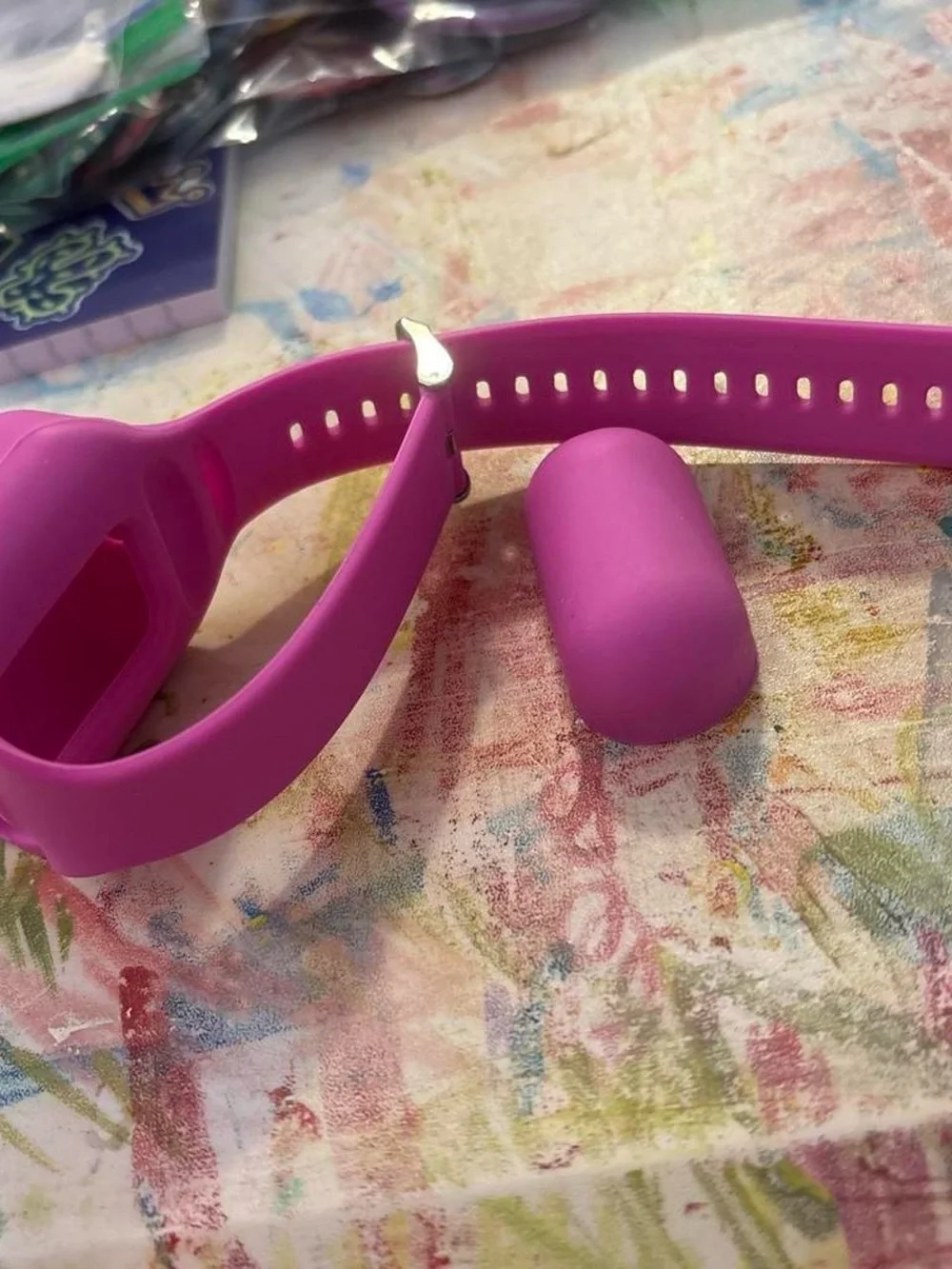 Pink Silicone AirPod Case wristband (fits AirPod Gens 1 & 2)